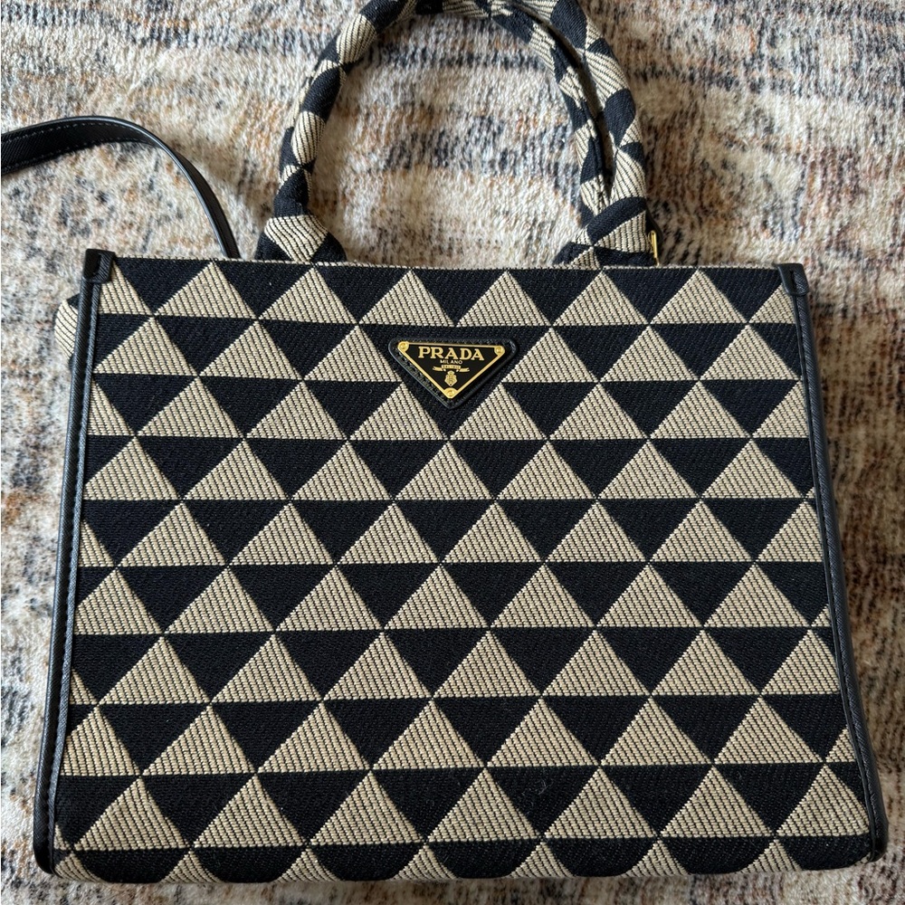 Prada Faux Symbole Tote